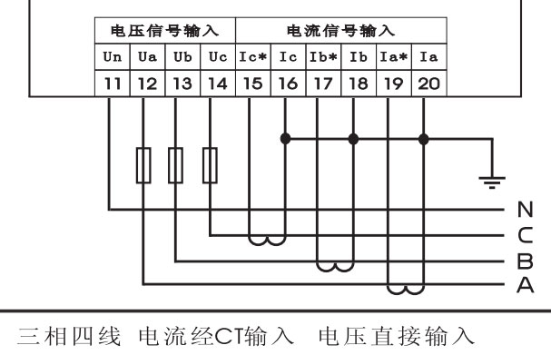 PS194P-9X1和PS194P-9X4功率表接線圖